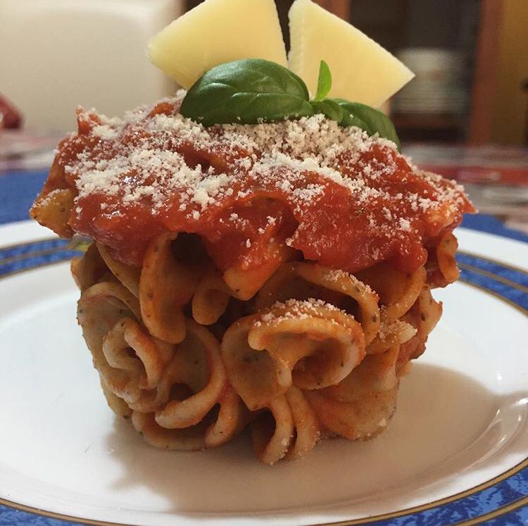 Tortino di pasta di cece nero